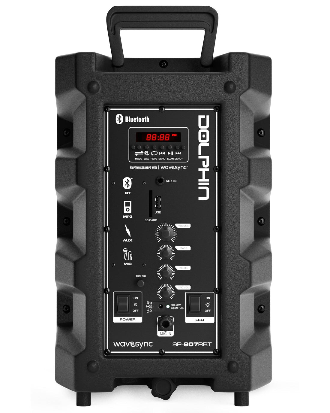 Dolphin SP-807RBT 8” Bluetooth Party Speaker - Top ElectrosSpeakersSP-807RBT850006218554