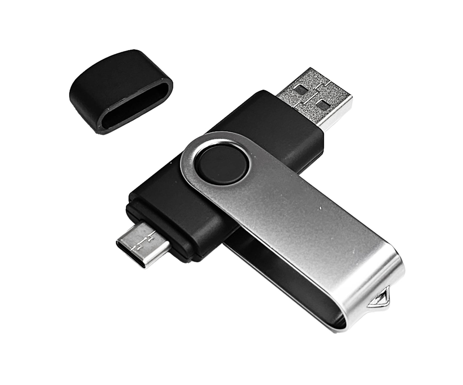 USB Type C To USB Flash Drive OTG PenDrive For Phone/Mac/Tablet - Top ElectrosUSBUSB-C BULK 4GB BLACK